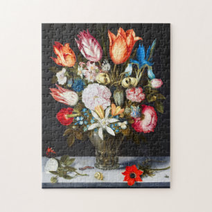 Quebra-cabeça Flores Vintage em um Vidro por Ambrosius Bosschaer