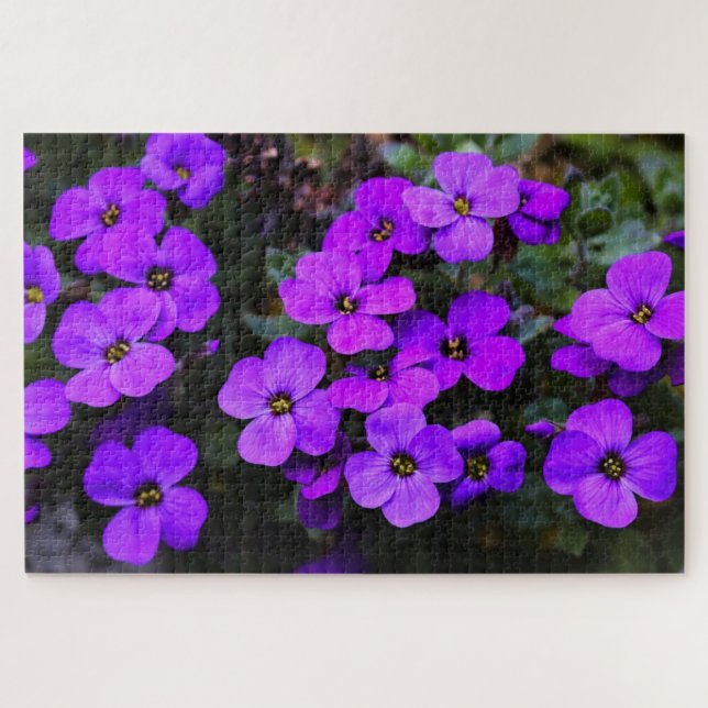 Quebra-cabeça Flores Violetas (Horizontal)