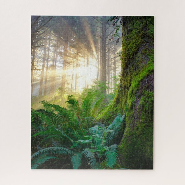 Quebra-cabeça Floresta da Costa Pacífica, Oregon (Vertical)