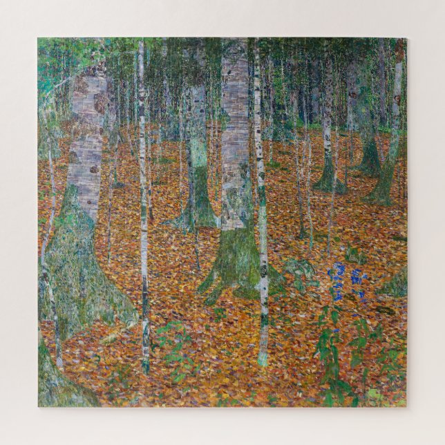 Quebra-cabeça Floresta de Birch | Gustav Klimt | (Vertical)