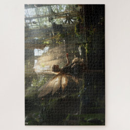 Quebra-cabeça Floresta de Pequenas Fadas Gálicas E Docas