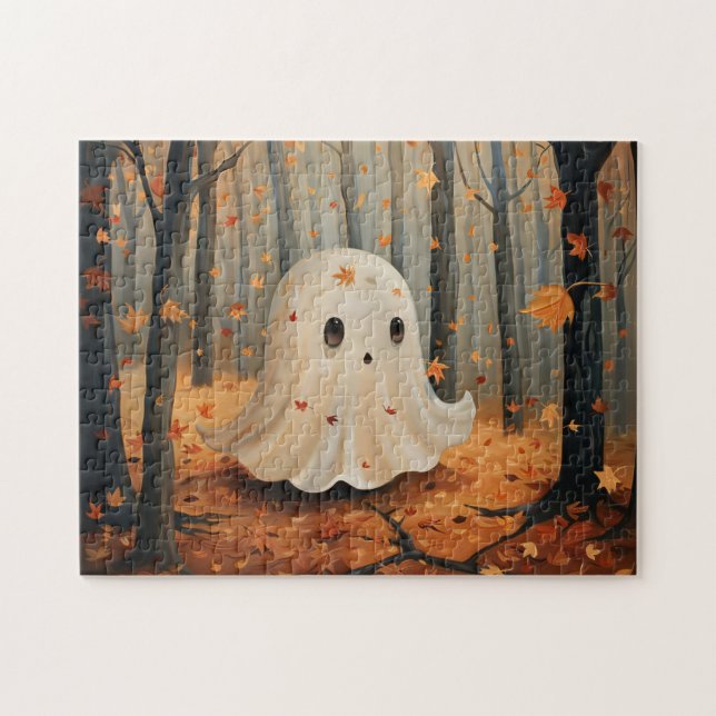 Quebra-cabeça Floresta de Queda de Cuta Fantasma (Horizontal)