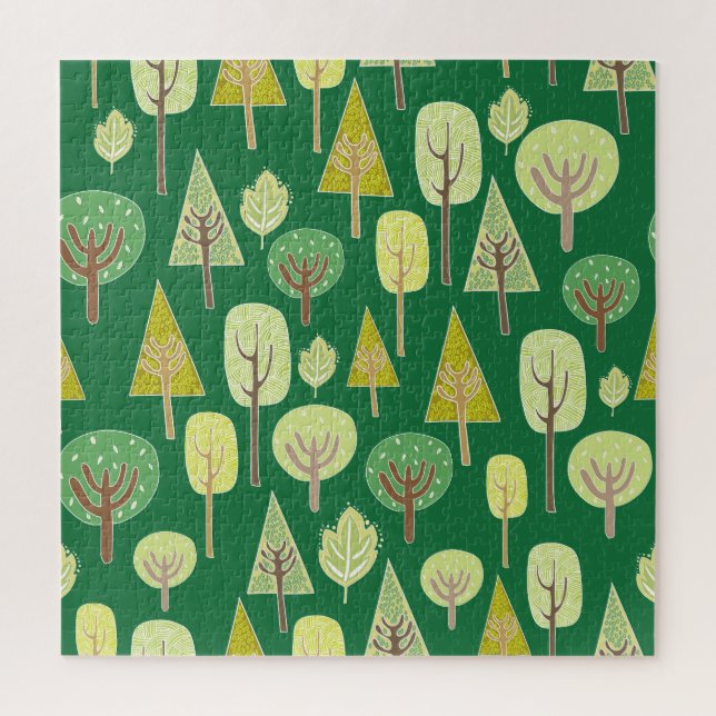 Quebra-cabeça Floresta de Verão: Design inspirado na natureza (Vertical)