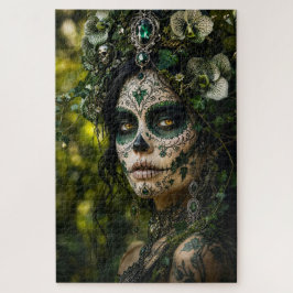 Quebra-cabeça Floresta Esmeralda Calavera – Botânica Verde
