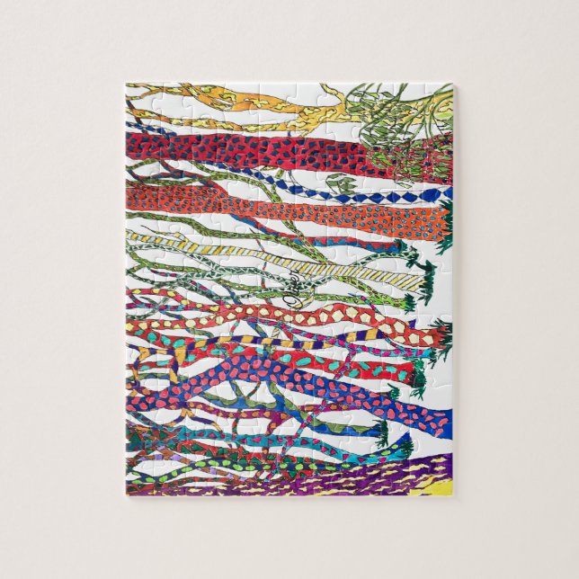 Quebra-cabeça floresta louca divertida desafiadora (Vertical)