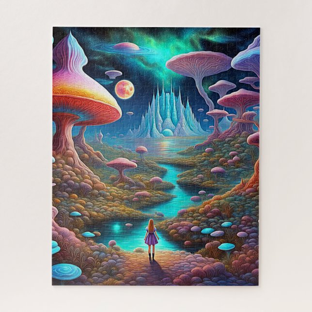 Quebra-cabeça Floresta Mushroom (Vertical)