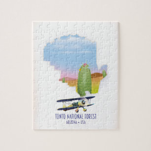 Quebra-cabeça Floresta nacional Tonto Arizona EUA mapa