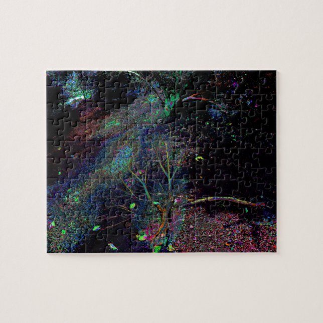 Quebra-cabeça Floresta psicadélico… (Horizontal)