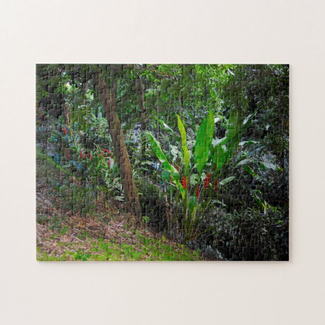 Quebra-cabeça Floresta Tropical de Grenada Caribe. (Horizontal)