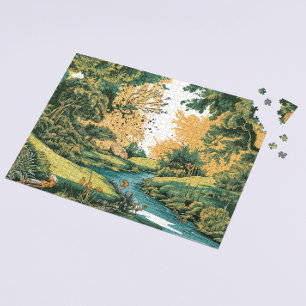 Quebra-cabeça Floresta Whimsic - Citação da Natureza de Shakespe
