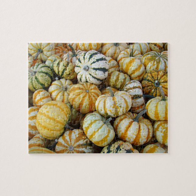 Quebra-cabeça Florestas de Colheita Laranja e Verde (Horizontal)
