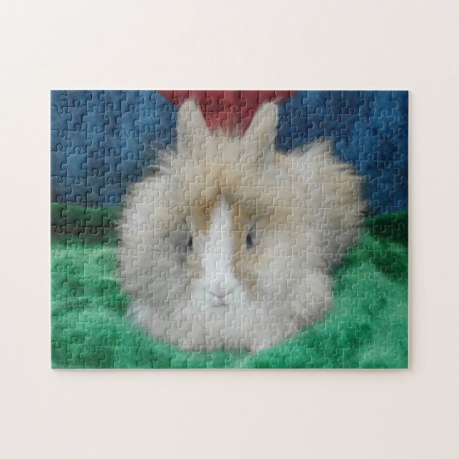 Quebra-cabeça Fluffy Lionhead Bunny Rabbit (Horizontal)