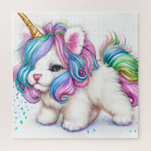 Quebra-cabeça Fluffy Unicorn Puppy