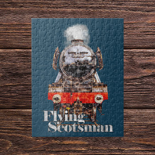 Quebra-cabeça Flying Scotsman – Ilustração de Locomotiva a Vapor