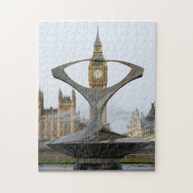Quebra-cabeça Foco no Big Ben - Londres - 11x14 - 252 pcs (Vertical)