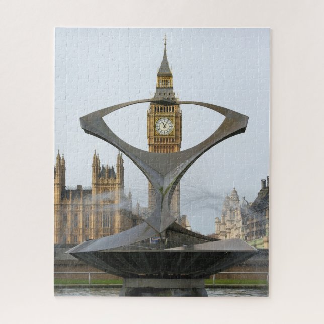 Quebra-cabeça Foco no Big Ben - Londres - 16x20 - 520 pcs (Vertical)