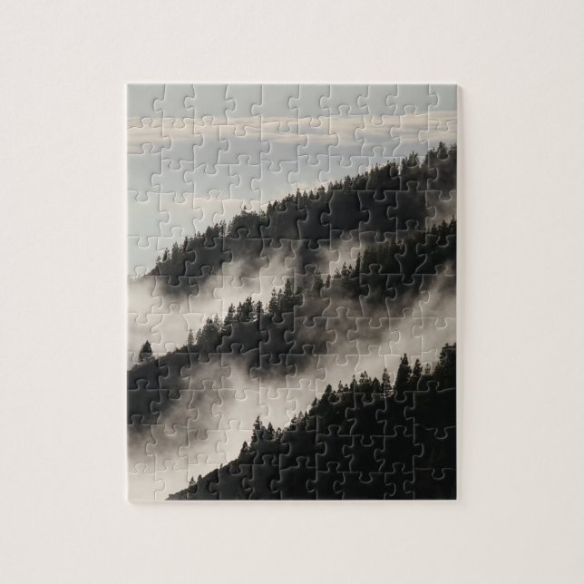 Quebra-cabeça Foggy Rocky Mountains Colorado EUA Adventure (Vertical)