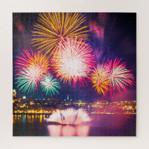 Quebra-cabeça Fogos-de-artifício coloridos