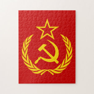 Quebra-cabeça Foice e Martelo, URSS, CCCP, Comunismo