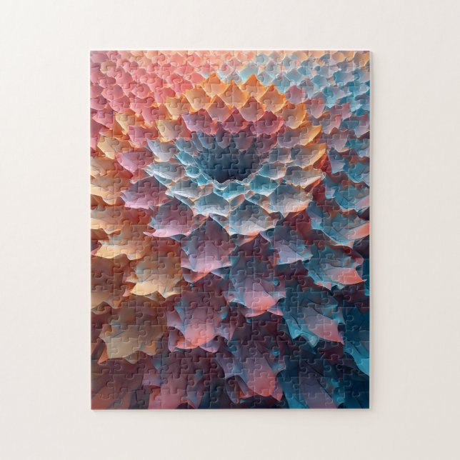 Quebra-cabeça Folha como padrão em pastos (Vertical)