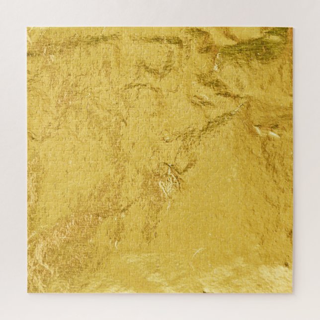 Quebra-cabeça Folha de Ouro: Textura de Abstrato brilhante (Vertical)