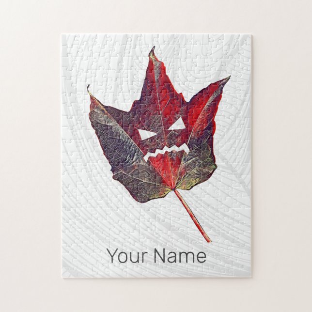 Quebra-cabeça Folhagem do outono de Halloween Foliage Folha de F (Vertical)