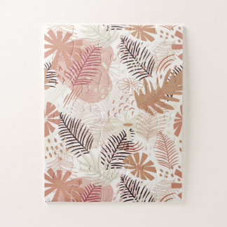 Quebra-cabeça Folhagem Tropical Neutral Boho