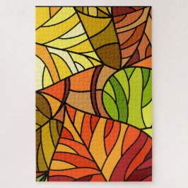 Quebra-cabeça folhas caídas