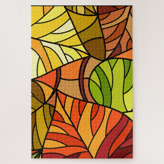 Quebra-cabeça folhas caídas (Vertical)