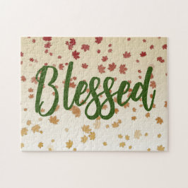 Quebra-cabeça Folhas de Ação de Graças