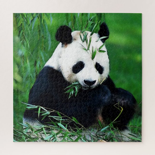 Quebra-cabeça Folhas de Comida de Panda (Vertical)