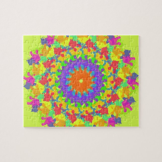 Quebra-cabeça Folhas de outono (Abstrato Art) (Horizontal)