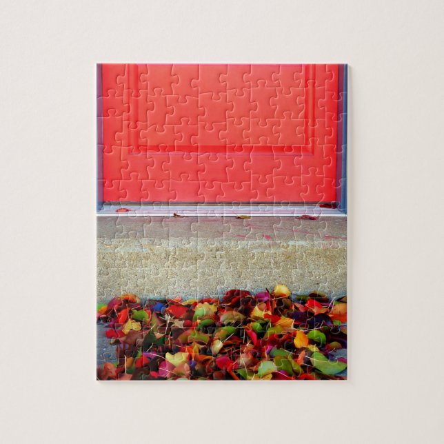 Quebra-cabeça Folhas e Portas (Vertical)