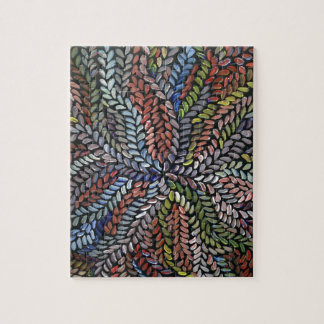 Quebra-cabeça Folhas multicoloridos da medicina do arbusto