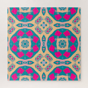 Quebra-cabeça Folheto tradicional, peruana, padrão de azulejos