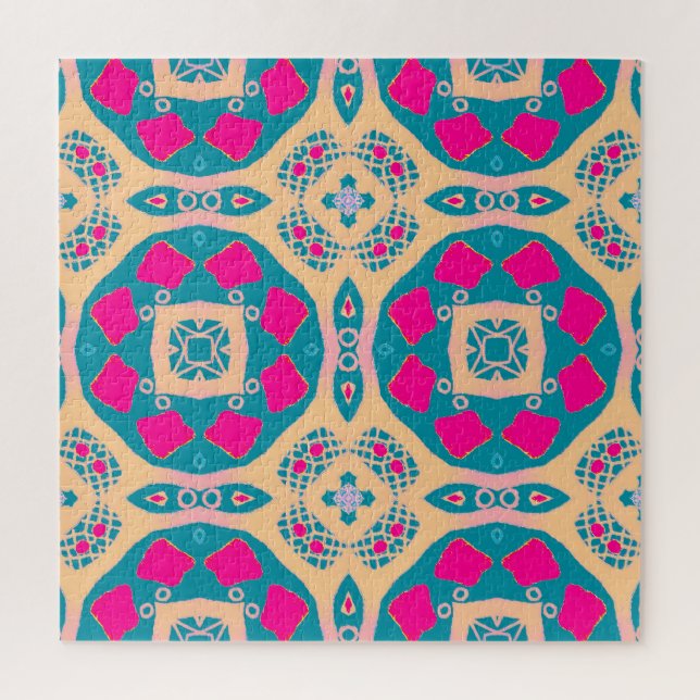 Quebra-cabeça Folheto tradicional, peruana, padrão de azulejos (Vertical)