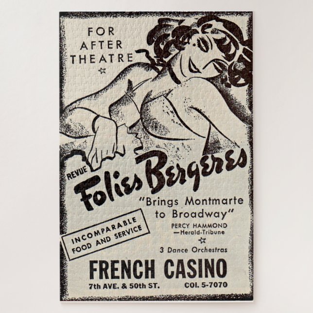 Quebra-cabeça Folies Bergere e 1930 (Vertical)