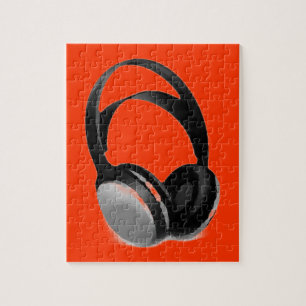Quebra-cabeça Fone de ouvido pop Art