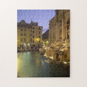Quebra-cabeça Fonte de Trevi à noite, Roma, Lazio, Itália