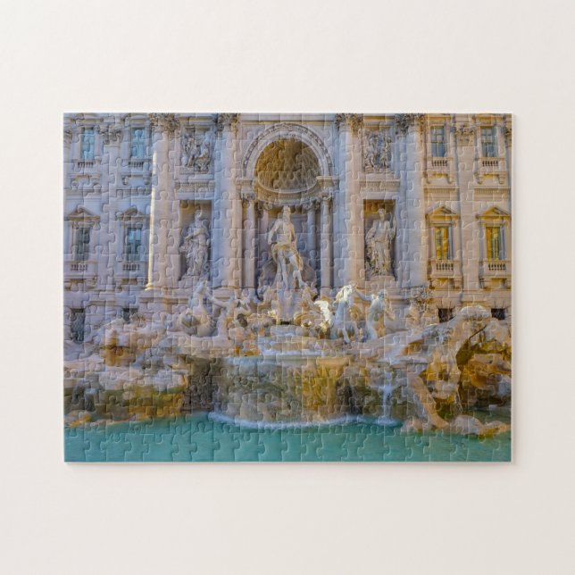 Quebra-cabeça Fonte de Trevi Roma. (Horizontal)