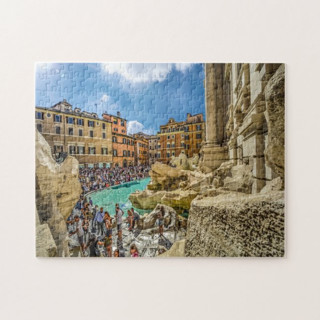 Quebra-cabeça Fonte de Trevi Roma. (Horizontal)