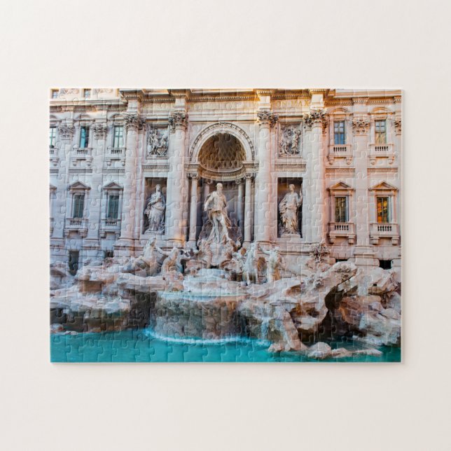 Quebra-cabeça Fonte de Trevi Roma. (Horizontal)