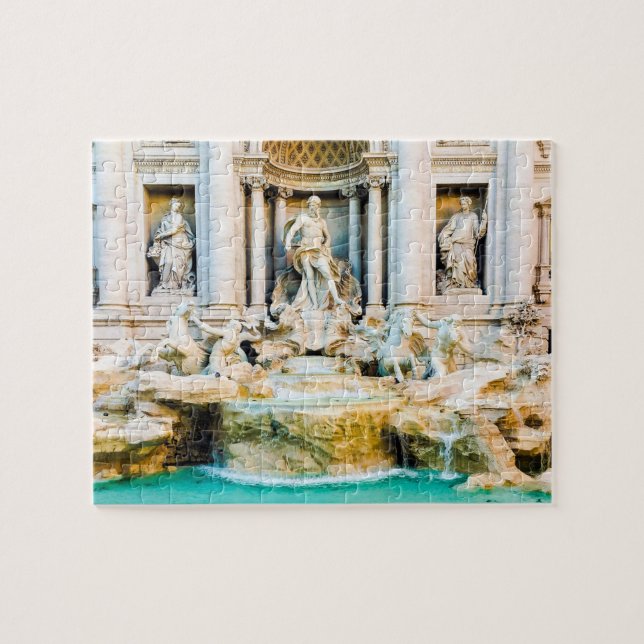 Quebra-cabeça Fonte Trevi - Roma, Itália - 8x10 - 110 pcs. (Horizontal)