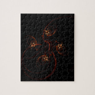 Quebra-cabeça Fora da Abstrato de Arte Escura