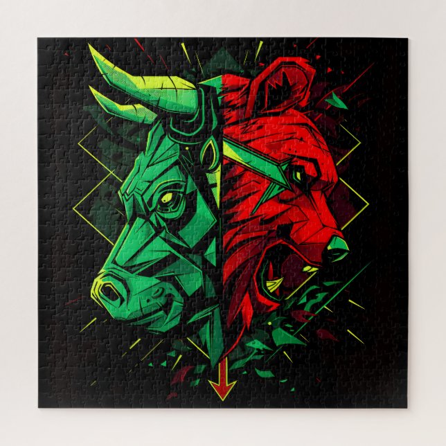 Quebra-cabeça Força de Duelo do Urso Bull (Vertical)