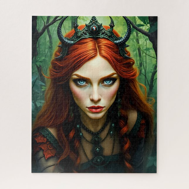 Quebra-cabeça Forest Dryad Queen - Mystical Nature Fantasy Art (Vertical)