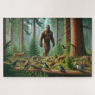 Quebra-cabeça Forest Guardian, Bigfoot, Wildlife