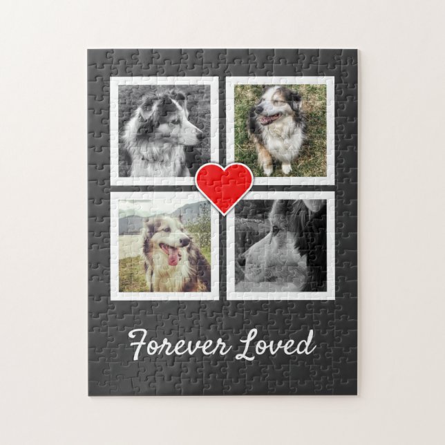Quebra-cabeça Forever Loved Pet Memorial with Photos (Vertical)