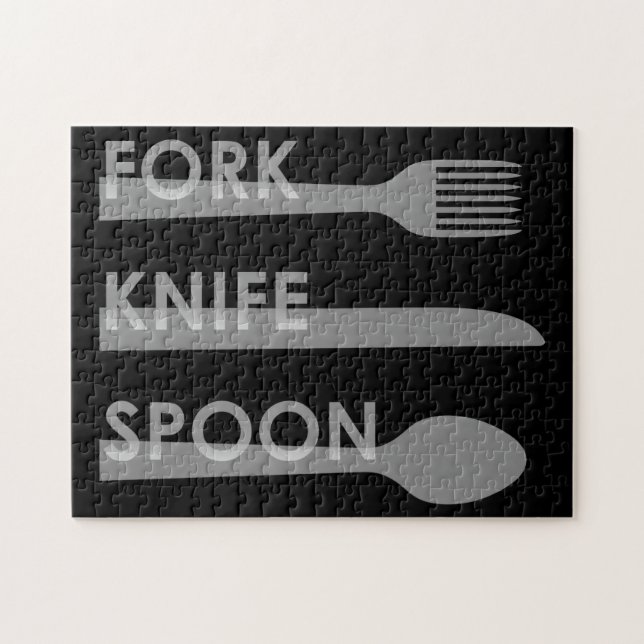 Quebra-cabeça Fork Knife Spoon (Horizontal)