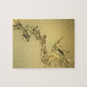 Quebra-cabeça Forma abstrata formada espirrando a água
